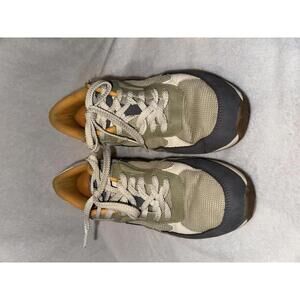 ZARA Retro Fashion Sneaker Neutral Khaki‎ Green Gold Size 40 Men's 7.5 Women's 9